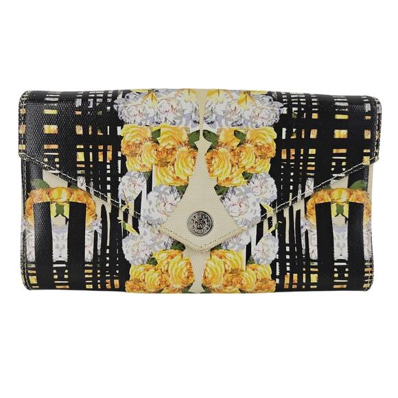 Rebecca Minkoff Yellow Clutch Wallet - Floral Design - Picture 1 of 4